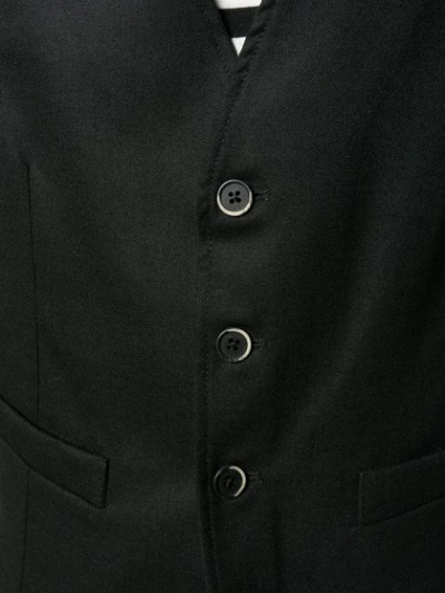 Shop Barena Venezia Fitted Waistcoat In Black
