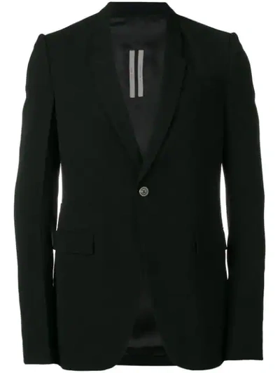 Shop Rick Owens Plain Blazer In Black