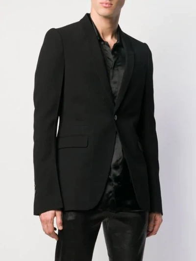 Shop Rick Owens Plain Blazer In Black