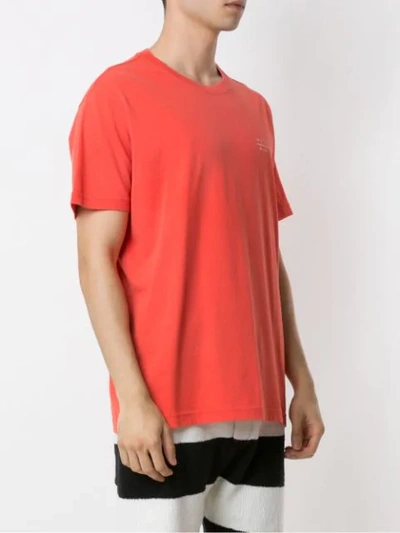 Shop Osklen Regular Tridente Print T-shirt In Orange