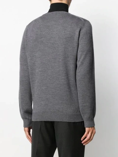 Shop Fendi Pullover Mit Collage-patch In Grey