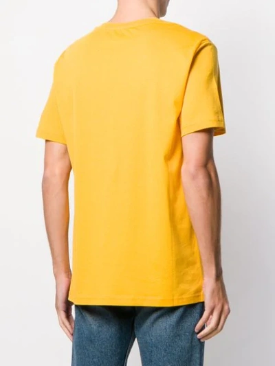 Shop Moschino T-shirt Mit Logo In Yellow