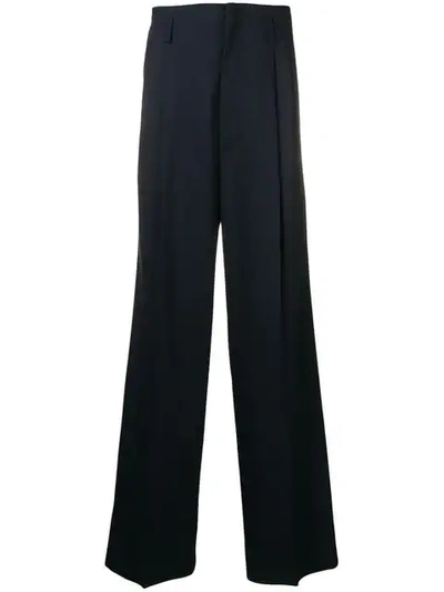 Shop Dsquared2 Tailored Wide Leg Trousers In Blue