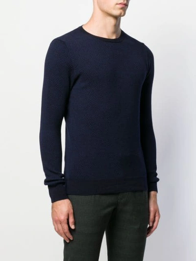 Shop Zanone Crew-neck Sweatshirt In Blue