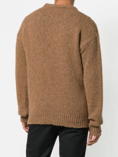 Shop Dsquared2 Knitted Jumper In Brown