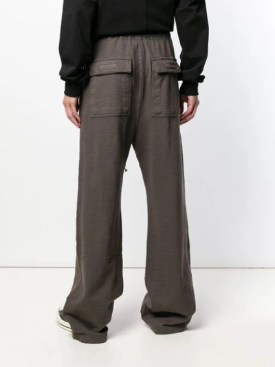 Shop Rick Owens Drkshdw Wide Leg Drawstring Trousers In Grey