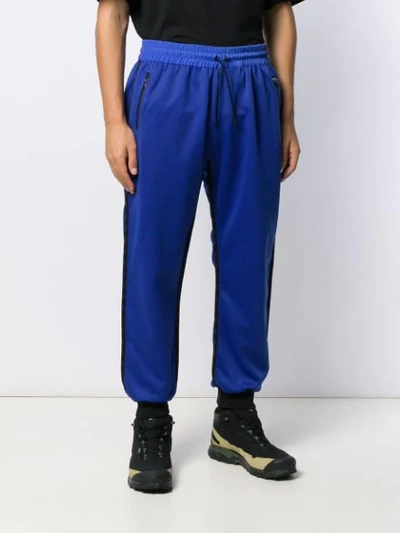 Shop Colmar A.g.e. By Shayne Oliver Elasticated Trackpants In Blue
