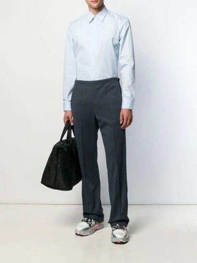 Shop Maison Margiela Classic Tailored Shirt In Blue