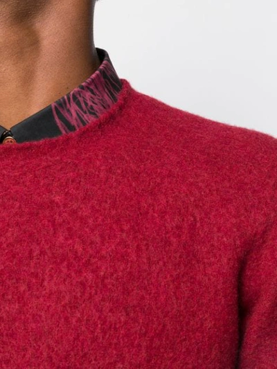 Drumohr Slim Fit Jumper In Red