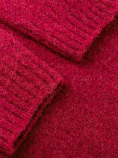 Drumohr Slim Fit Jumper In Red