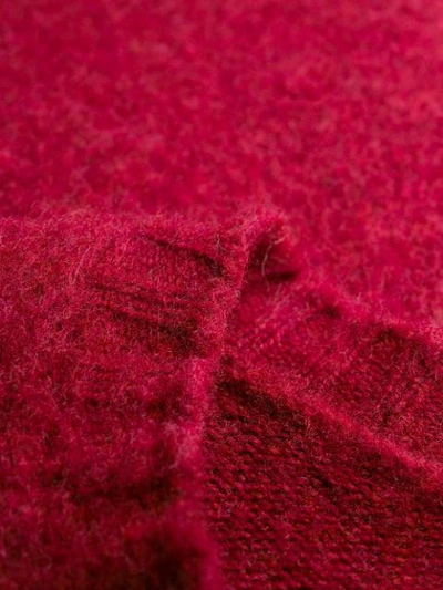 Drumohr Slim Fit Jumper In Red