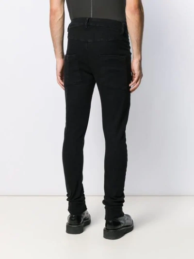 Shop Thom Krom Off-centre Button Trousers In Black