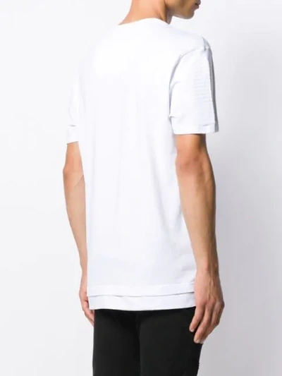 Shop Philipp Plein Patch Detail T-shirt In White