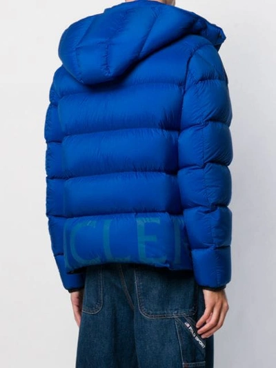 Shop Moncler Wilms Padded Coat In Blue