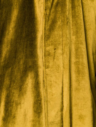 Shop Acne Studios Tie Waist Coat In Gold
