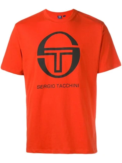 Shop Sergio Tacchini Logo T-shirt - Yellow
