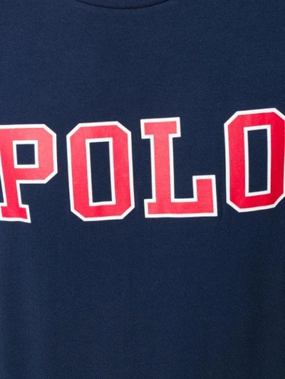 Shop Polo Ralph Lauren Printed Logo T-shirt In Blue
