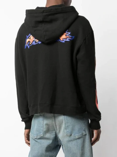 Shop Lost Daze Burning Car Hoodie In Black