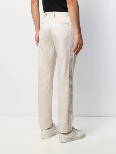 Shop Etro Tailored Straight Leg Trousers In White
