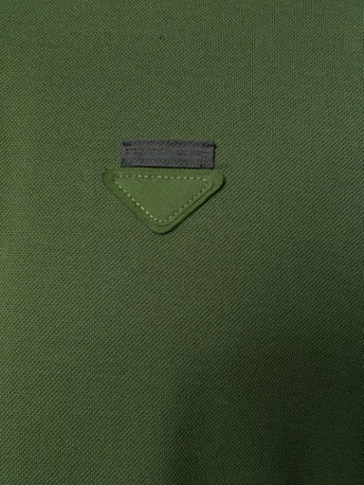 Shop Prada Classic Polo Shirt In Green