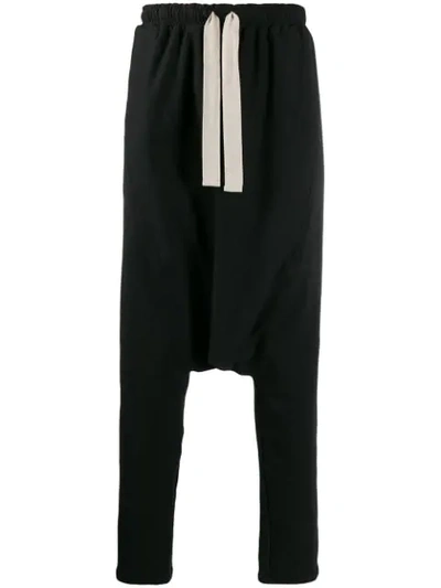 Shop Alchemy Drawstring Drop-crotch Trousers In Black