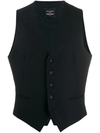 Shop Tagliatore Brian Waistcoat In Blue