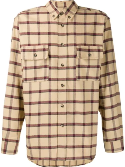 Shop Isabel Marant Check Print Shirt In Brown