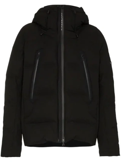 Shop Descente Mountaineer Padded Feather Down Jacket In Black