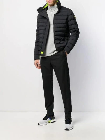 Shop Rossignol Zipped Padded Jacket In Black