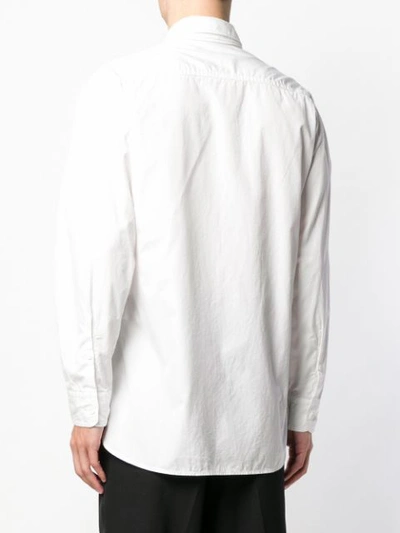 Shop Yohji Yamamoto Single Pocket Shirt - White