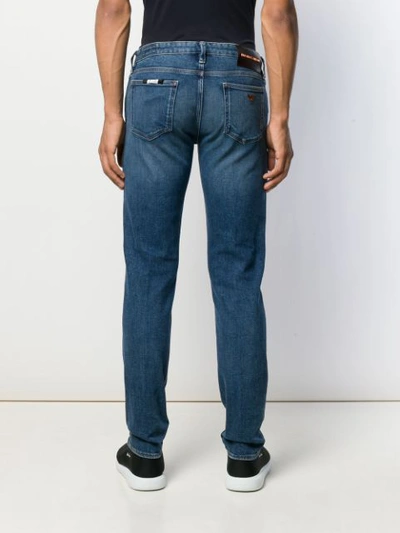 Shop Emporio Armani Slim Fit Jeans In Blue