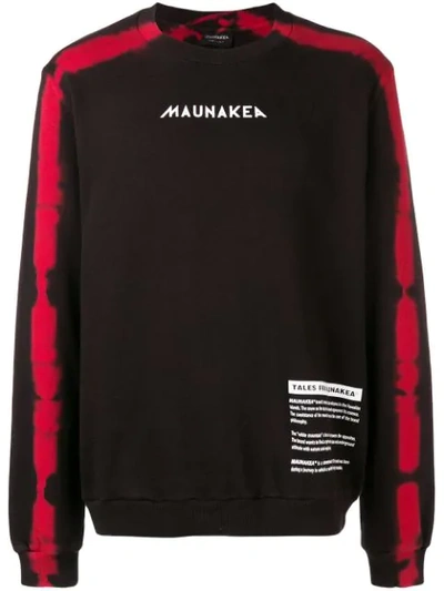 Shop Mauna Kea Tie-dye Logo Sweatshirt - Black