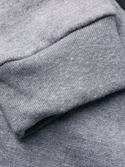 Shop Apc Printed Cotton Sweater In Grey
