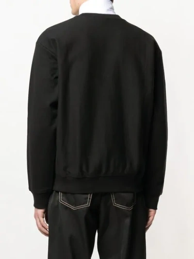Carhartt American Script Crewneck Sweatshirt In Black