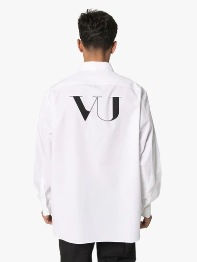 Shop Valentino X Undercover Ufo Print Shirt In Black