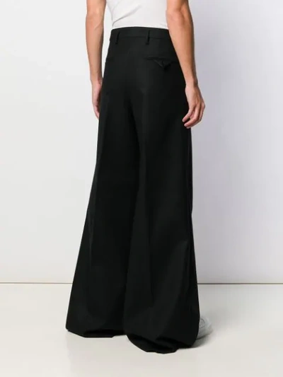 Shop Bottega Veneta Wide-leg Trousers In Black
