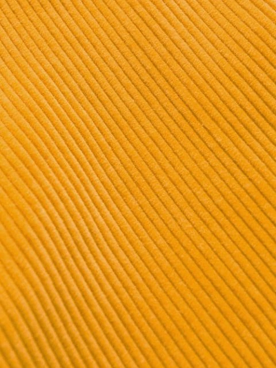Shop Etro Corduroy Straight-leg Trousers In Yellow