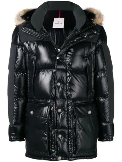 Shop Moncler Frey Padded Jacket In Black
