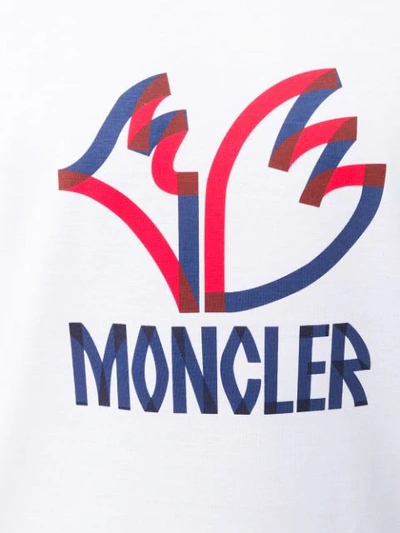 Shop Moncler Logo Patch T In White