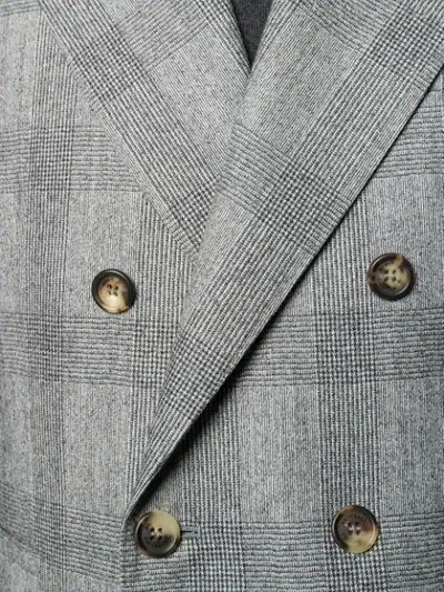 Shop Brunello Cucinelli Checked Suit In Grey