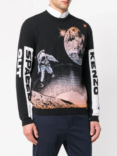 Shop Kenzo Spaced Out Sweater In Black