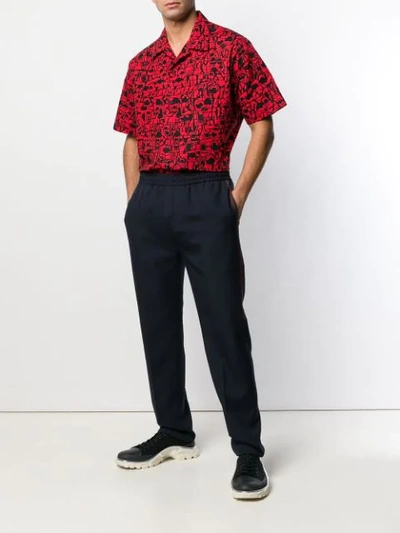Shop Givenchy Printed Short-sleeved Shirt In Red