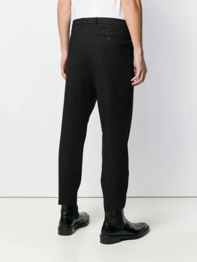 Shop Ami Alexandre Mattiussi High-waisted Pleated Trousers In Black