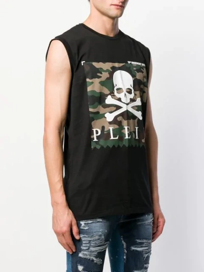 Shop Philipp Plein Statement Tank Top In Black