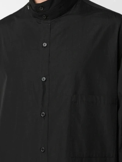 Shop Yohji Yamamoto Long Shirt In Black