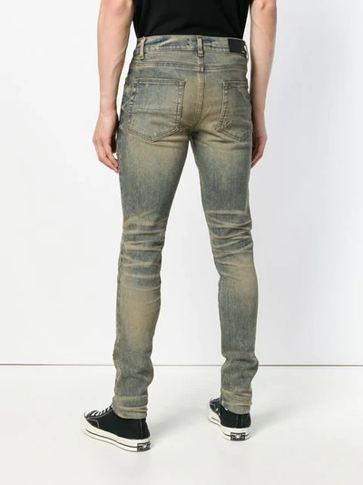 Shop Amiri Slim-fit Fade Effect Jeans - Blue