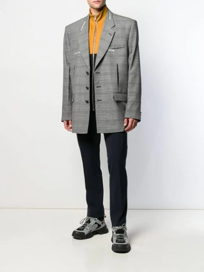 Off-white Constructed Blazer In 0600 Light Grey No Color