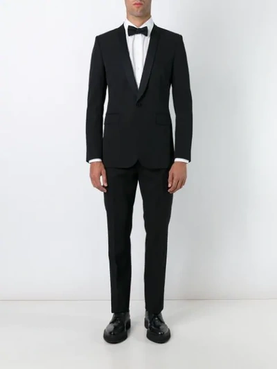Shop Saint Laurent 'iconic Le Smoking' Suit In Black