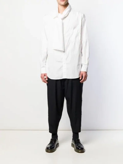 YOHJI YAMAMOTO CROPPED TROUSERS - 黑色