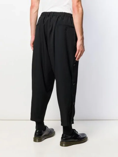 YOHJI YAMAMOTO CROPPED TROUSERS - 黑色